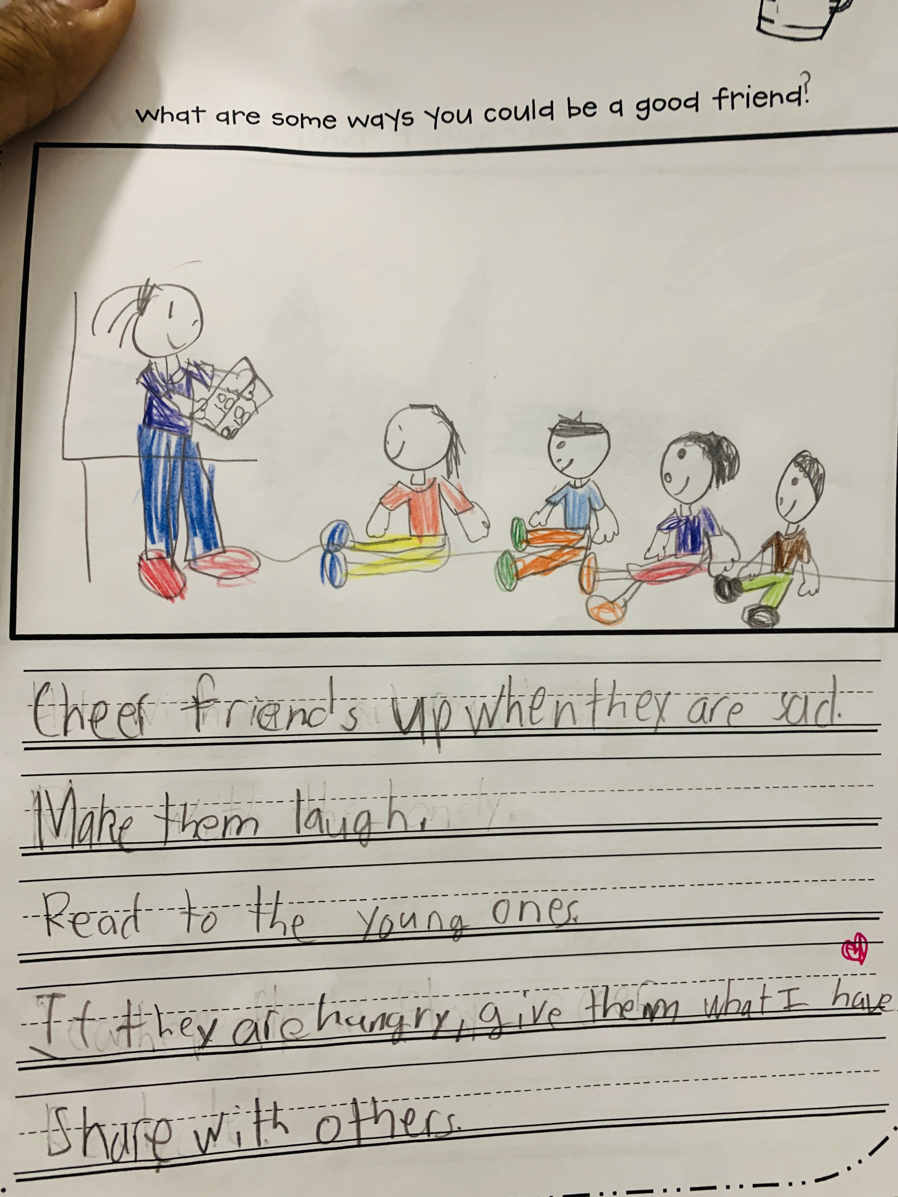 Keep being a good friend!