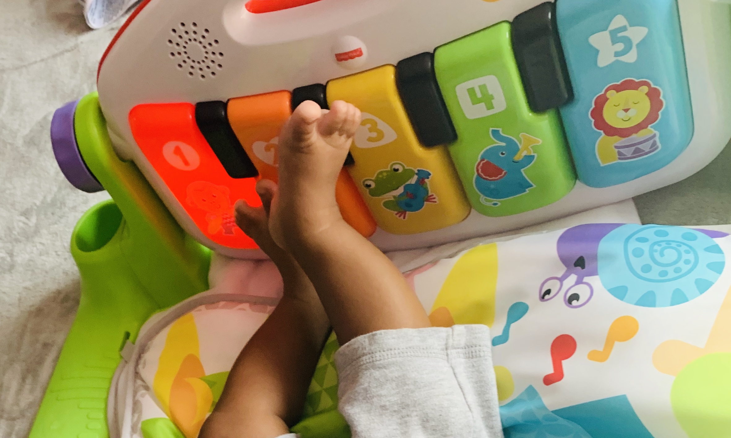 Keep playing with your feet!