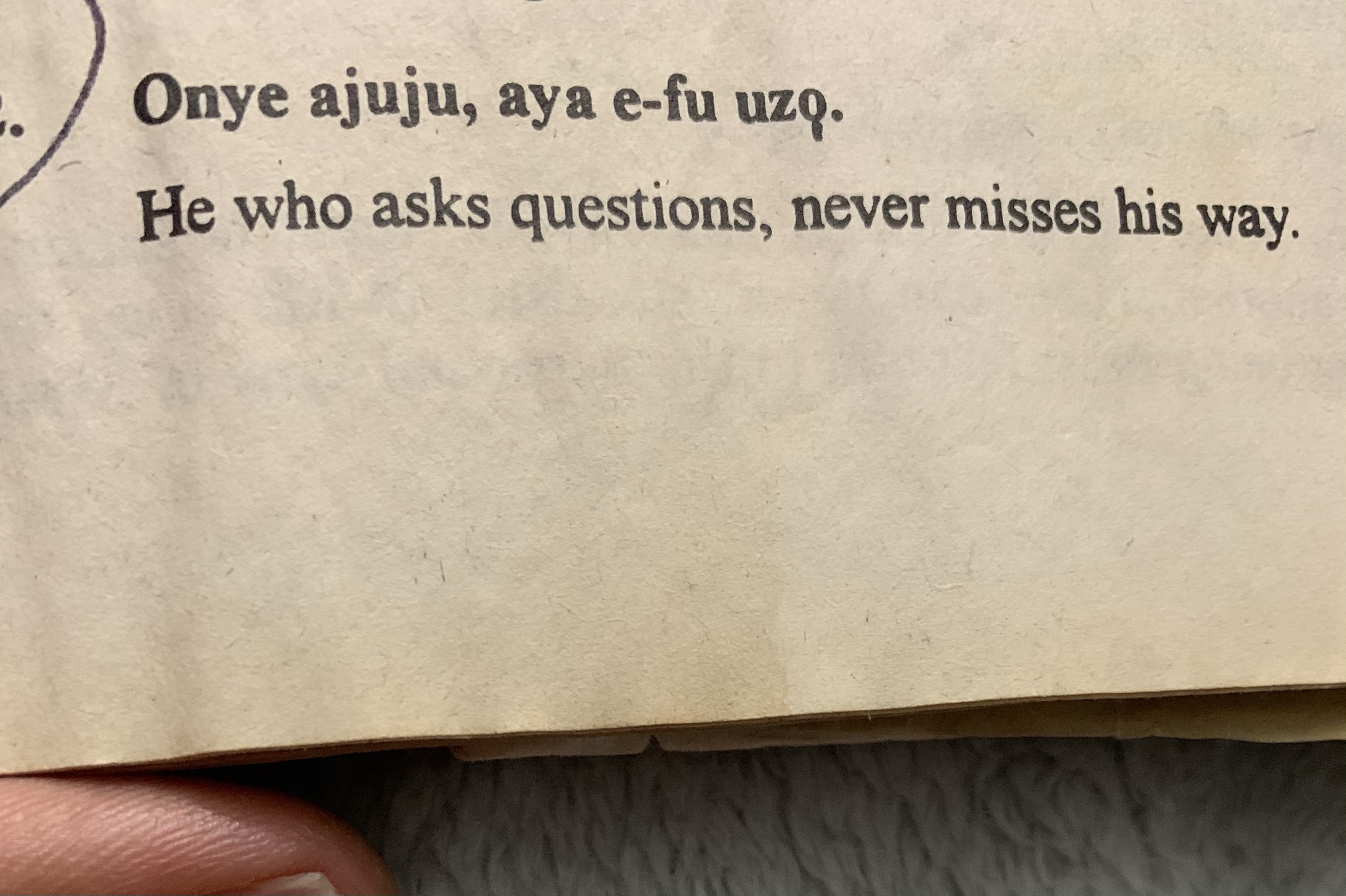 Keep asking questions my children!