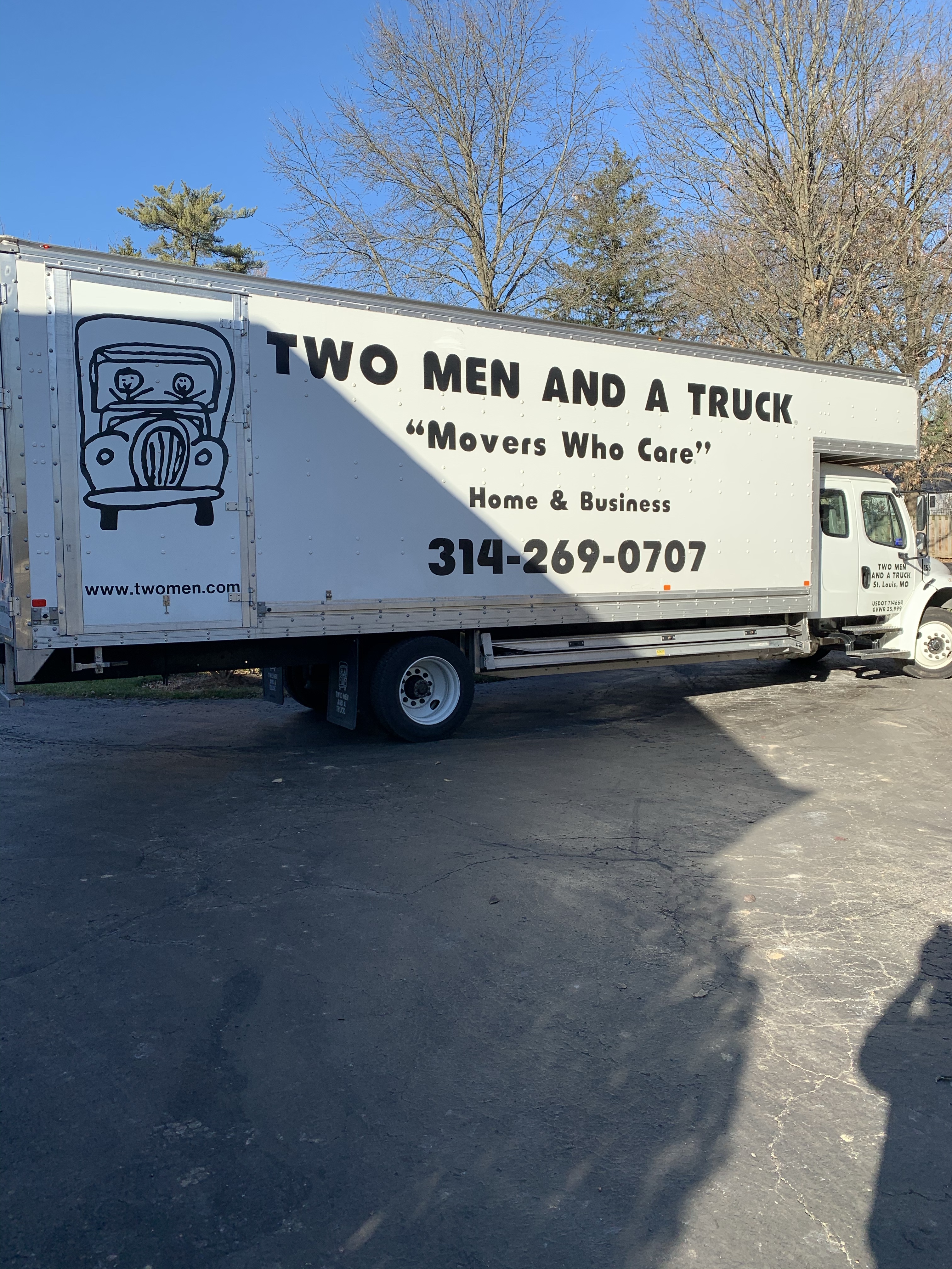 Keep two men and a truck in mind with moving!