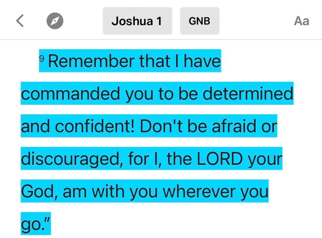 Keep being determined and&nbsp;confident!