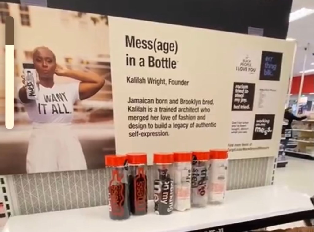 Keep Mess (in) a bottle in mind and now at Target!