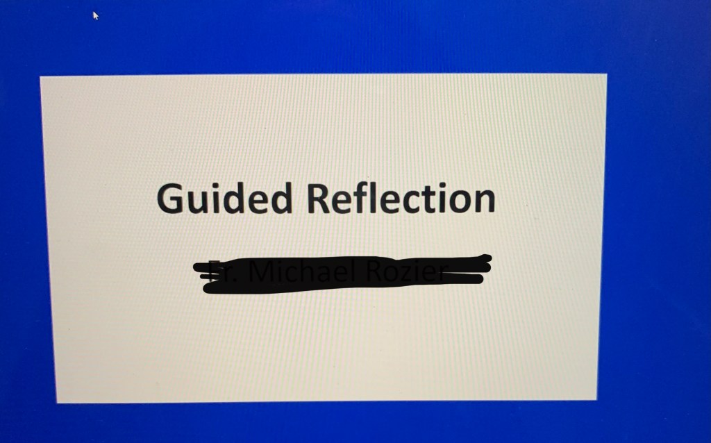 Keep guided reflections!