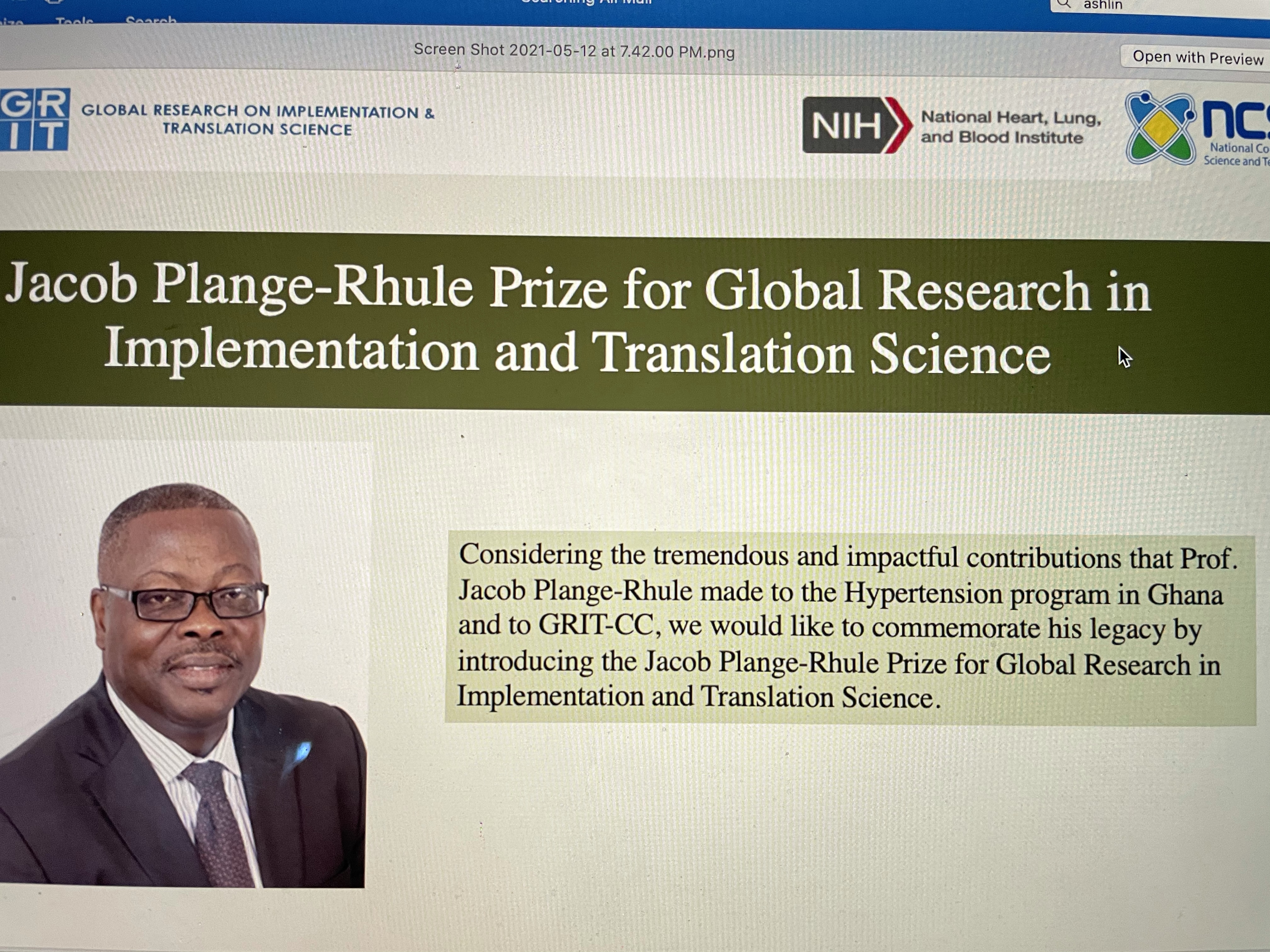 Keep the legacy of Jacob Plange-Rhule!