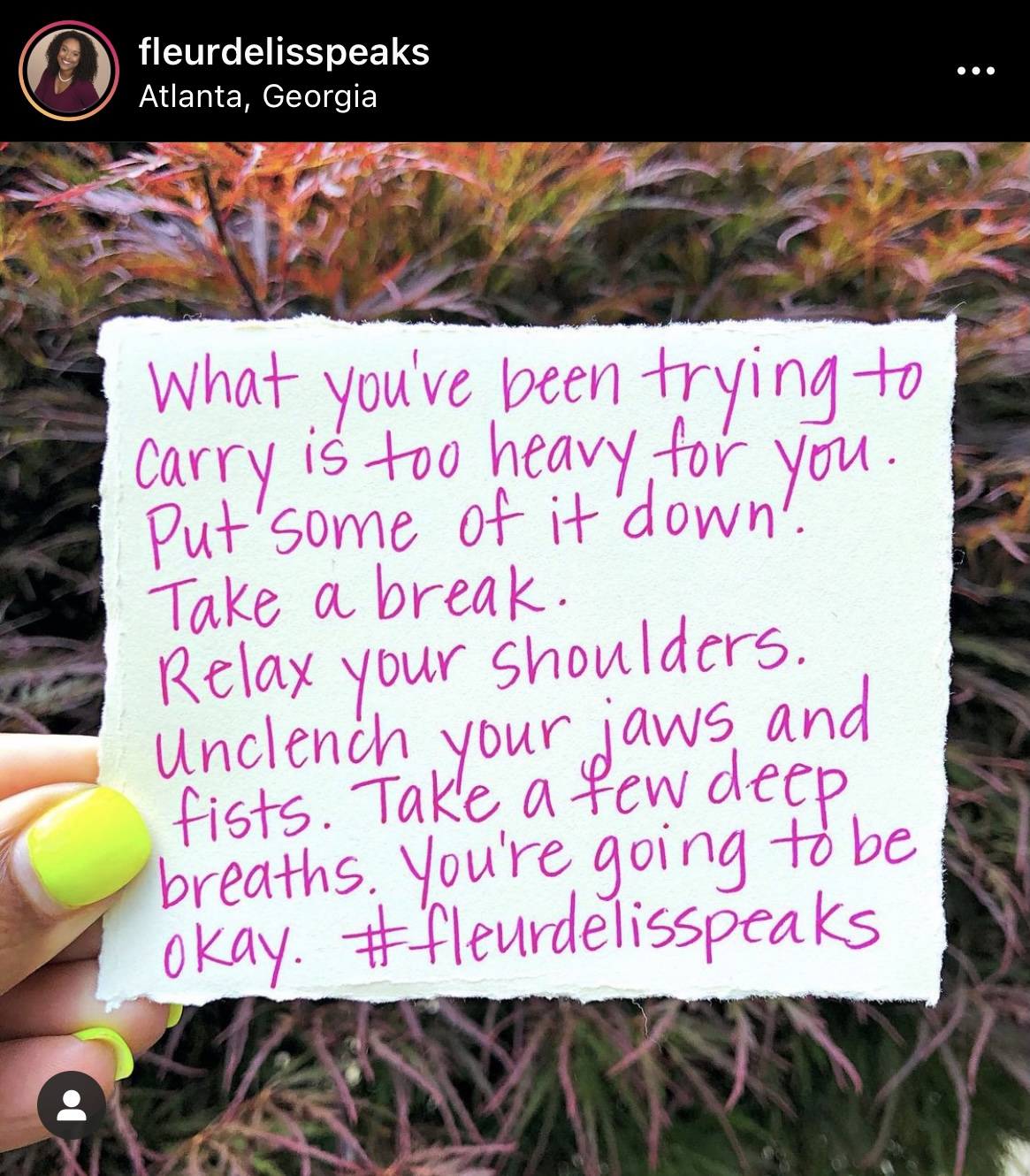 Keep resting.