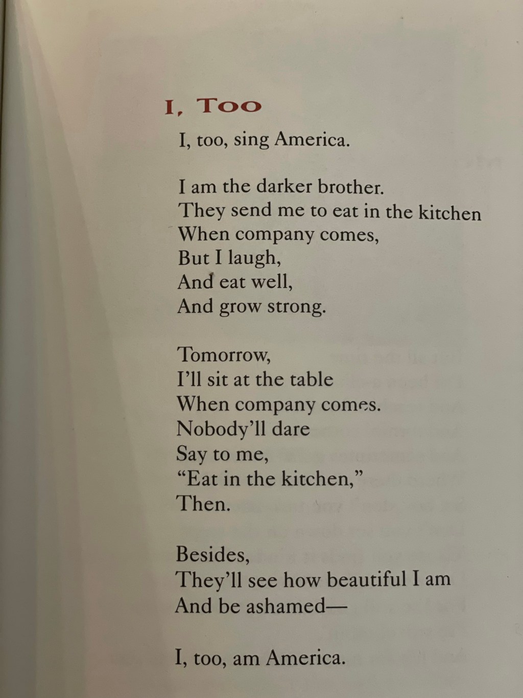 Keep we too sing&nbsp;America!