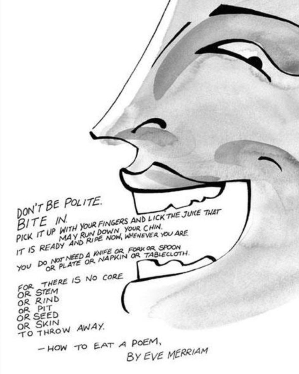 Keep “how to eat a&nbsp;poem.”