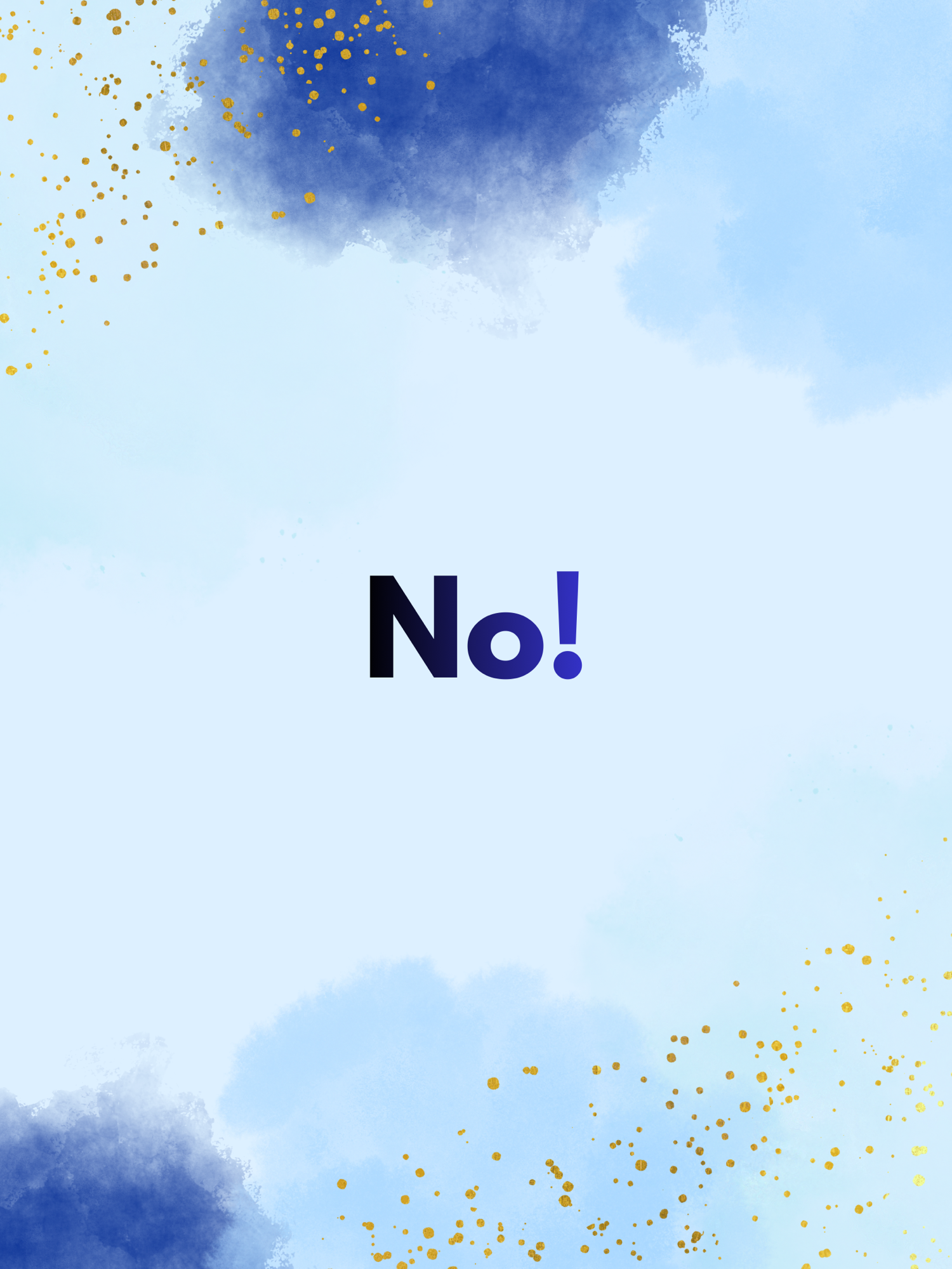 Keep the art of saying no!